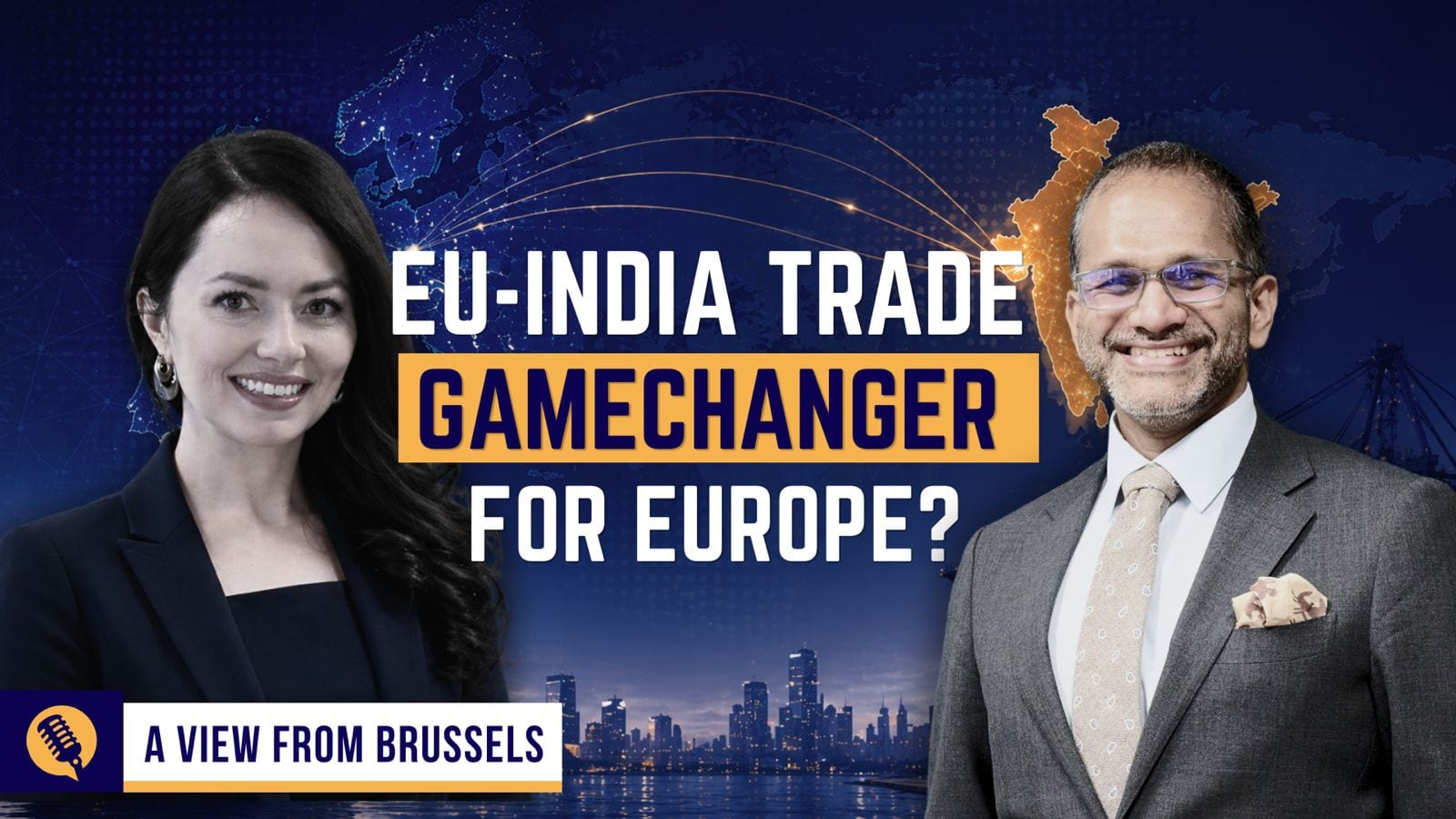 Video thumbnail reading EU-India trade gamechanger for Europe? with A View From Brussels