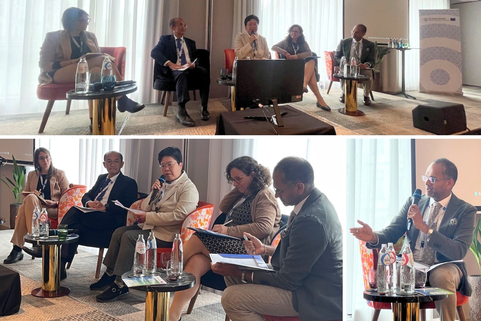 Panel discussion on the Indo-Pacific with participants seated at tables